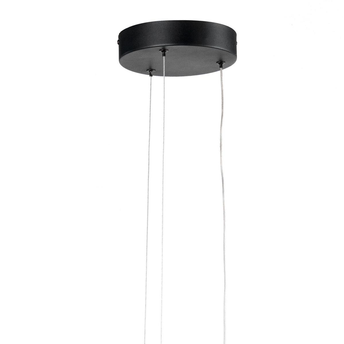 LED-Hängeleuchte 4948/Sn - Schwarz, Design, Kunststoff/Metall (48/100cm)