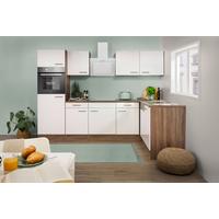 ECKKÜCHE OLIVER L-KÜCHENBLOCK 280 CM - Eichefarben/Weiß, Basics, Holzwerkstoff (280/172cm) - Respekta