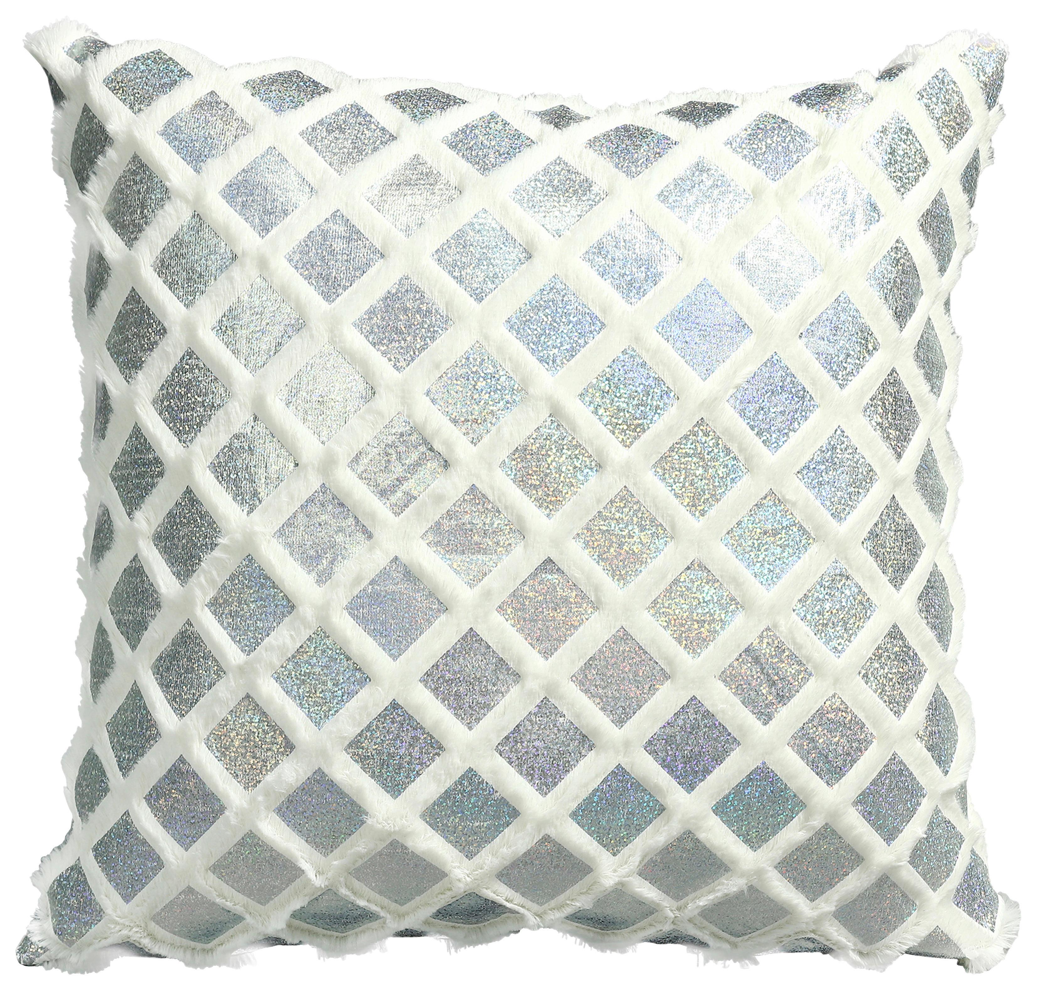 Díszpárna Peaches Kb. 45/45cm - ezüstszínű, Modern, textil (45/45cm) - Luca Bessoni