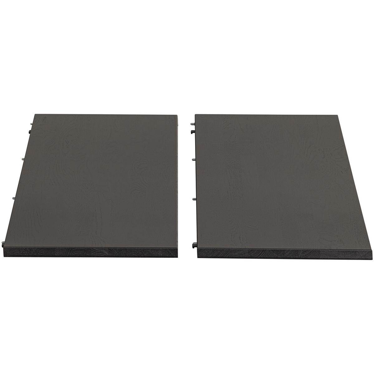 Esstisch Lange Jan Schwarz L: 120-200cm - Schwarz, Design, Holz (120-200/120/75cm) - Livetastic