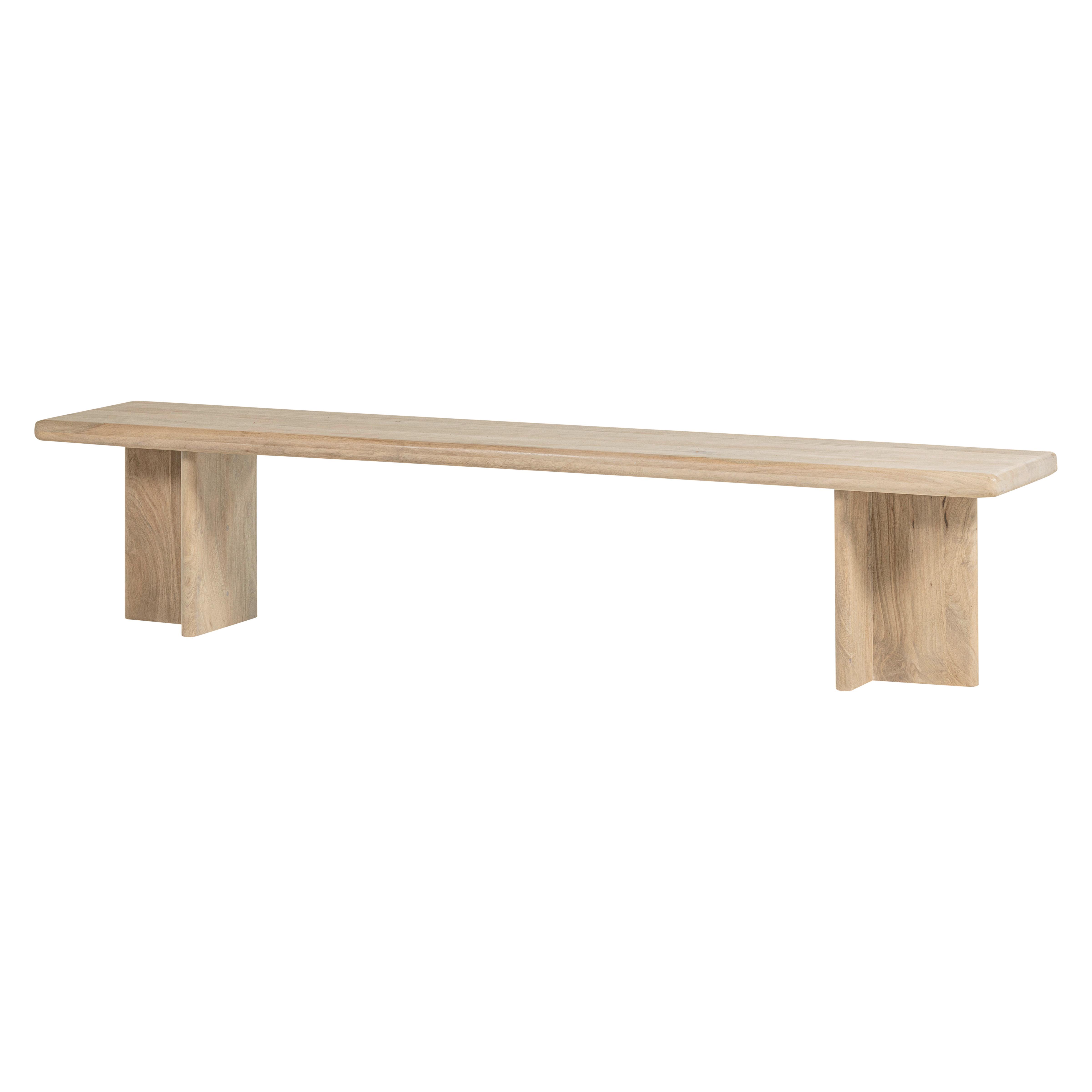 SITZBANK Ato Naturfarben B: 220cm - Naturfarben, MODERN, Holz (220/47/45cm) - Livetastic