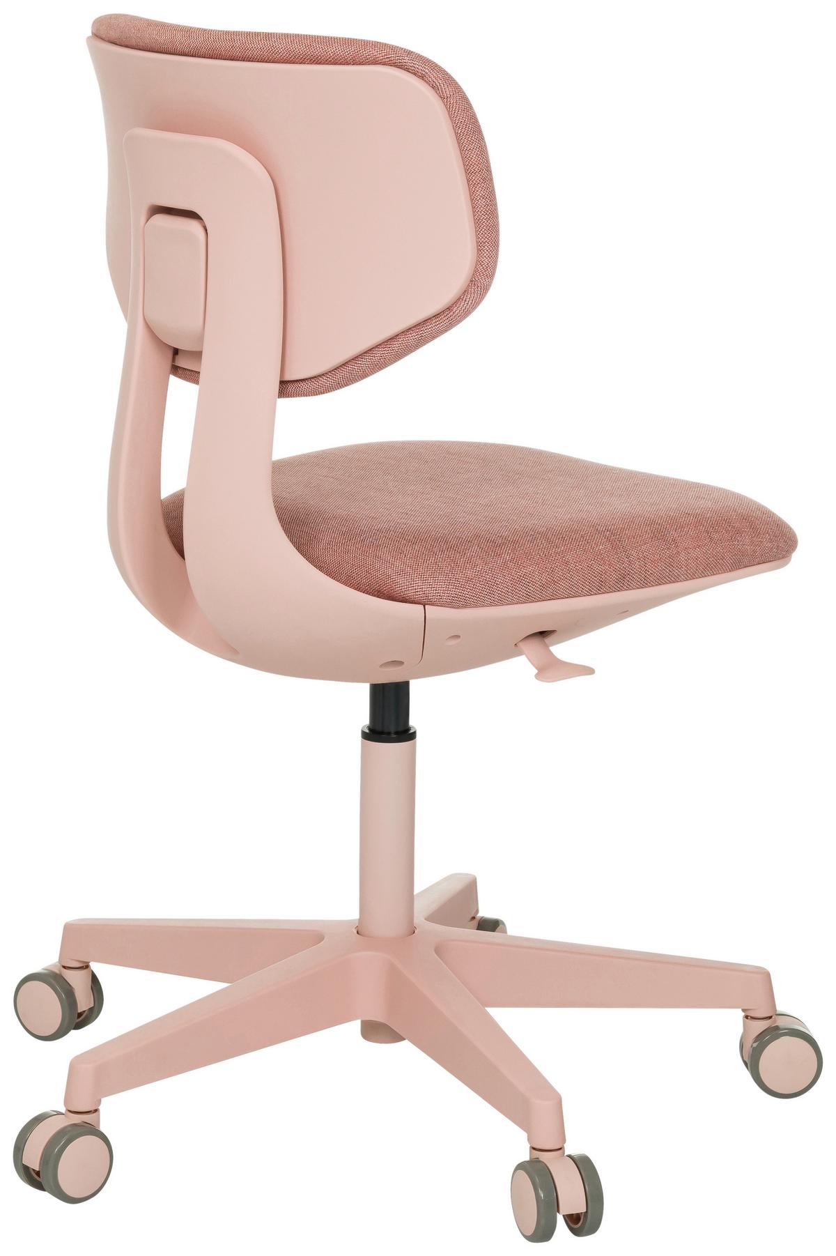 Jugenddrehstuhl Kid Colore Rosa B: 51 cm - Rosa, MODERN, Kunststoff/Textil (51/72- 87/51cm) - MID.YOU