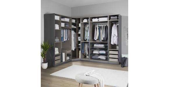 Offener Kleiderschrank Mit Laden 273 cm Unit Anthrazit - Anthrazit, MODERN, Holzwerkstoff (273,4/210/227,8cm) - Ondega