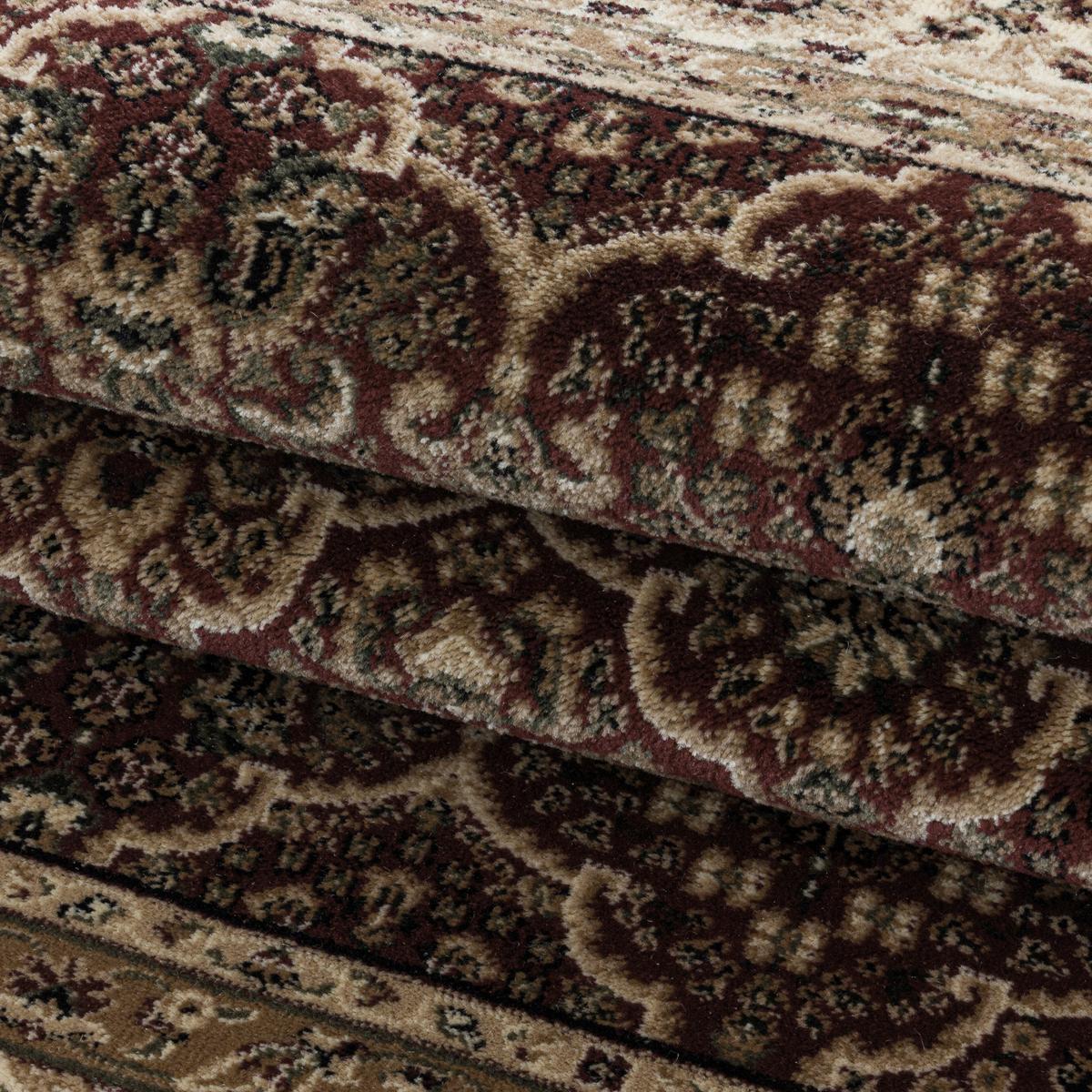 Orientalischer Webteppich Rot Naturfaser Kashmir 300x400 cm - Rot, LIFESTYLE, Textil (300/400cm)