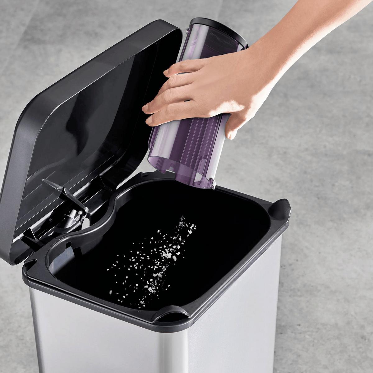 Akku-Bodenstaubsauger Lila, 250w - Lila/Hellgrau, Basics, Kunststoff/Metall (24,8/23,4/112cm) - Rowenta