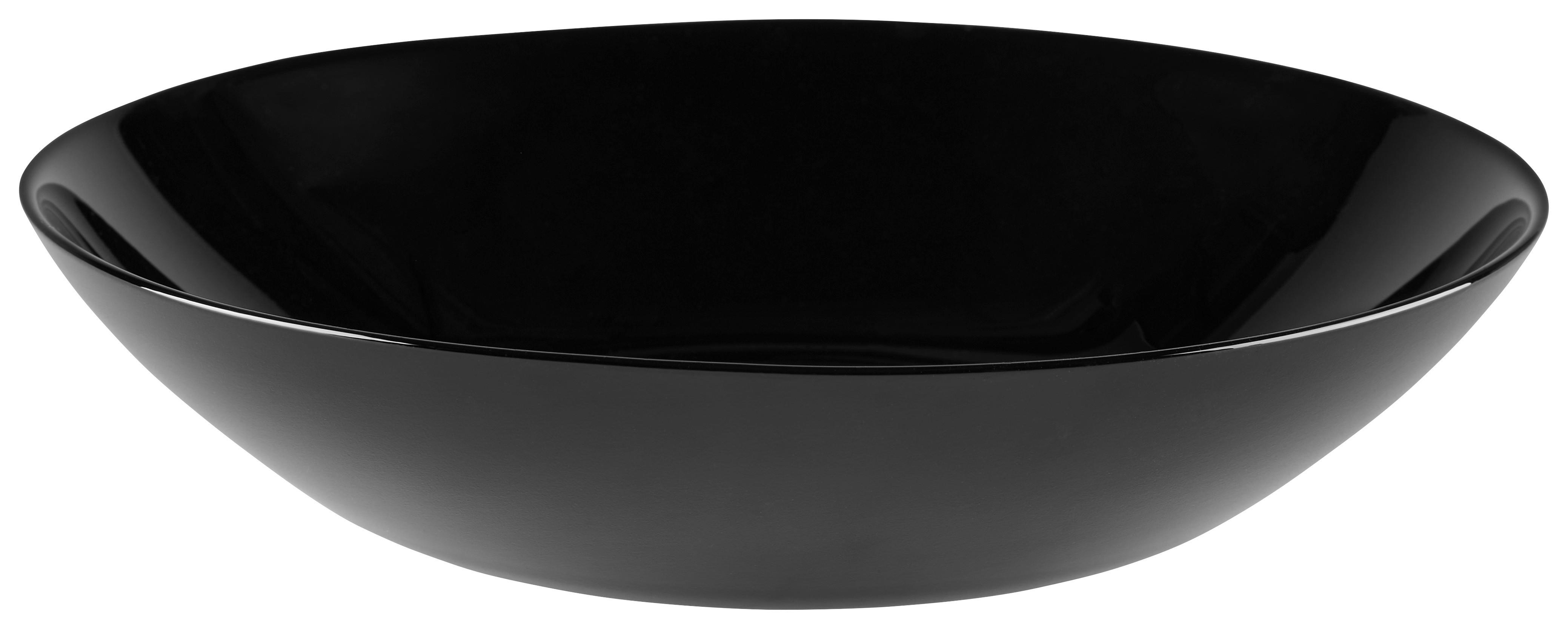 Suppenteller Olivia - Schwarz, Basics, Glas (20cm) - Ondega