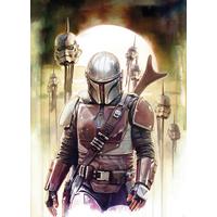 Fototapete The Mandalorian Big Impaler - Schwarz/Braun, Trend, Textil (200/280cm)