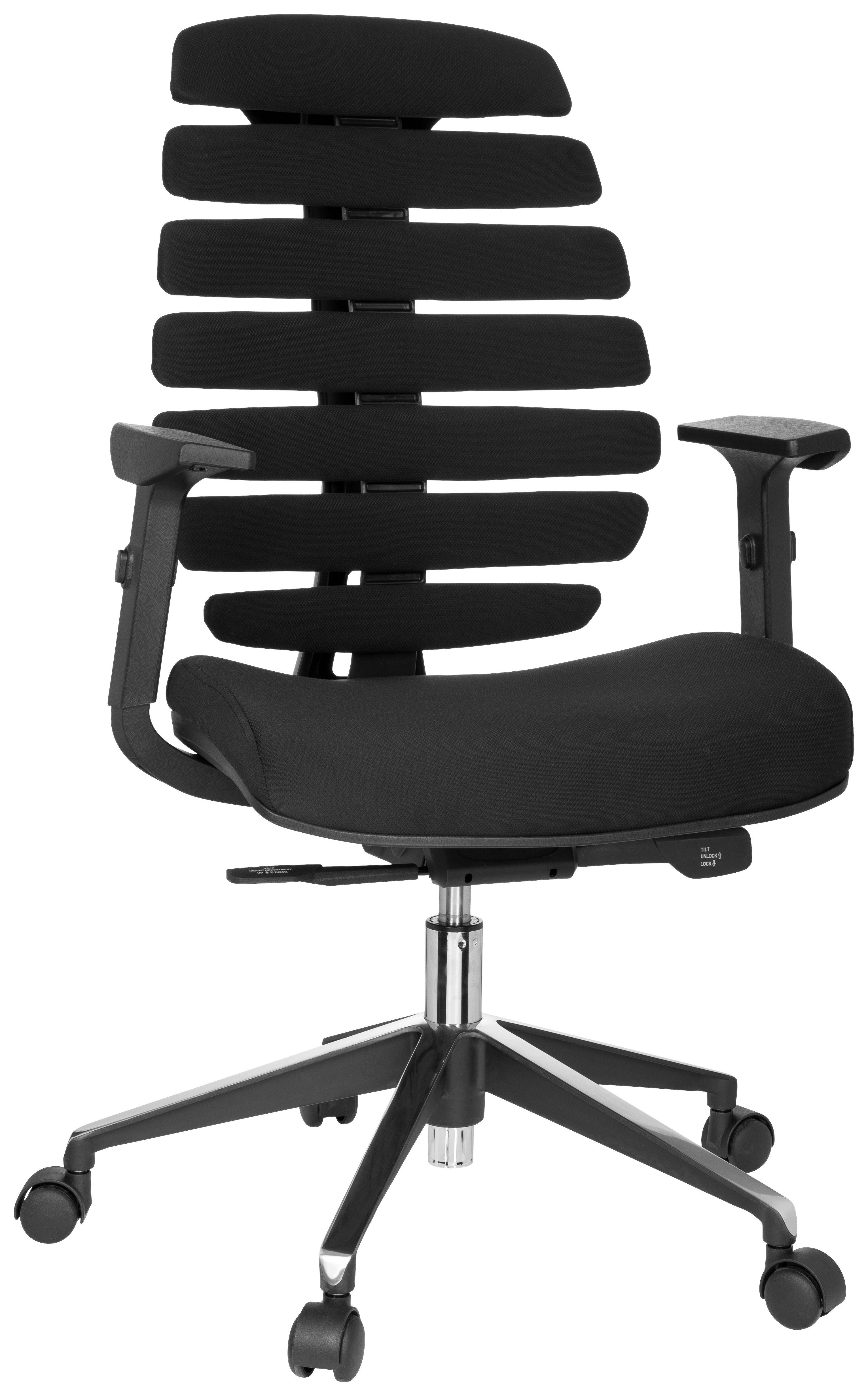 Drehstuhl Ergo Line II Schwarz