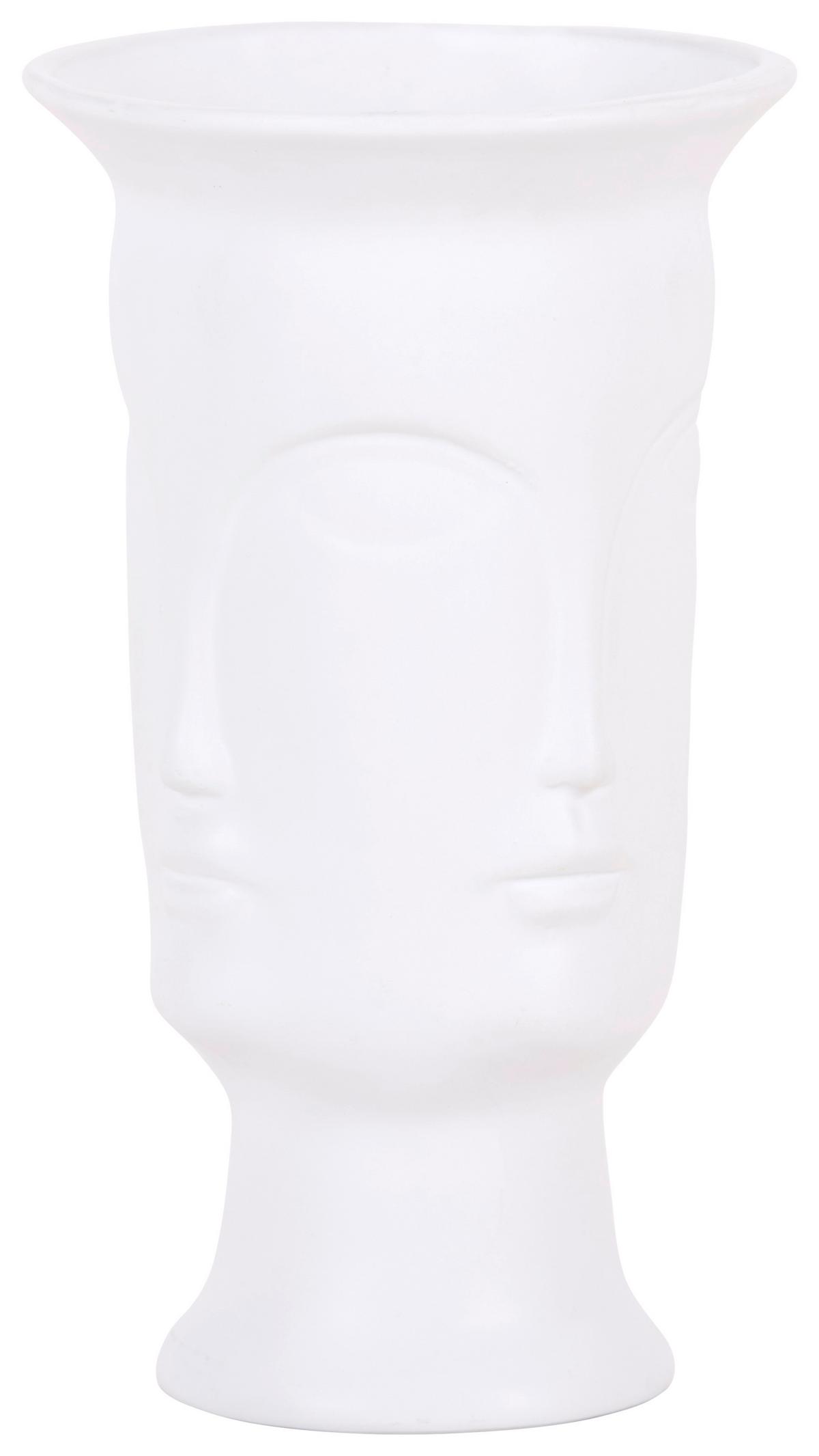 Dekor Váza Herodes - fehér, Modern, kerámia (14,5/25,6cm) - Luca Bessoni