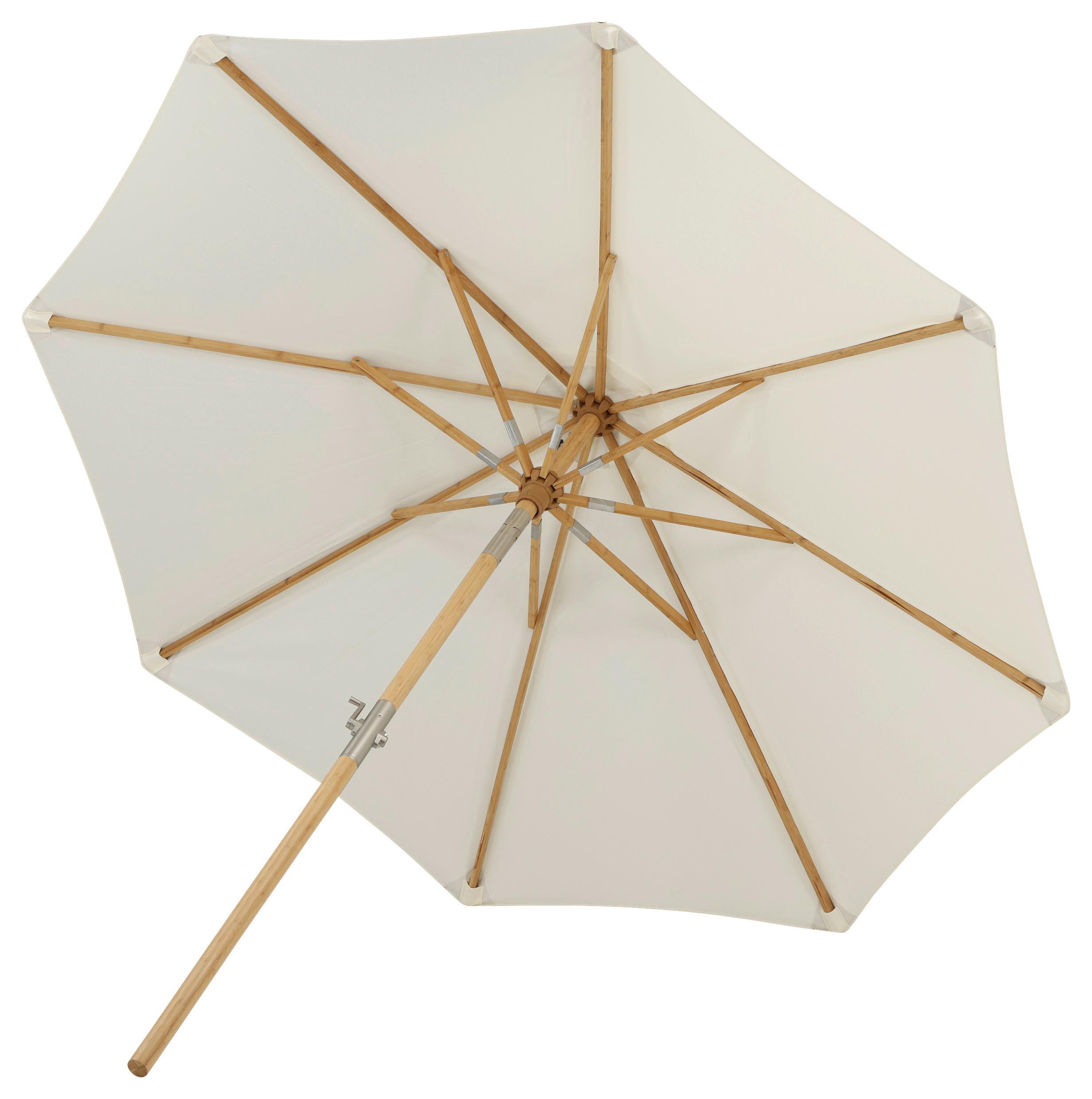 Sonnenschirm L/b: 270x250 Cm Weiß - Weiß, KONVENTIONELL (270/250cm) - Gardenson