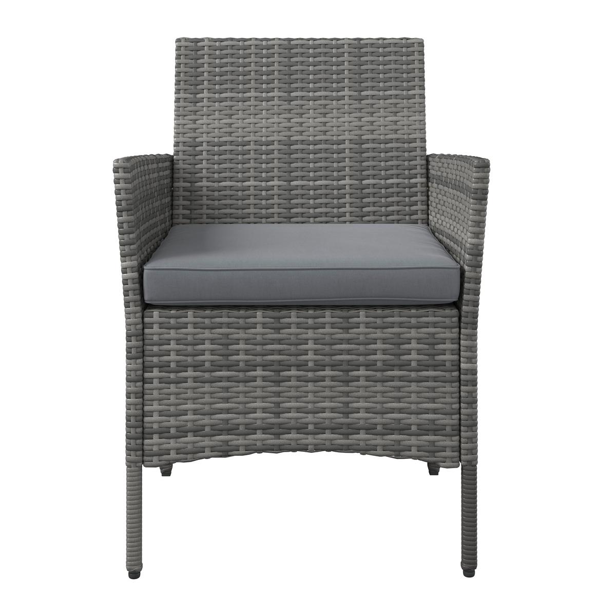 Loungegarnitur Cusco - Grau, MODERN, Kunststoff/Textil - Beldano