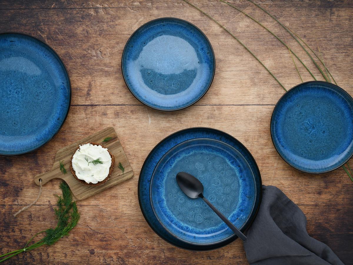 Tafelservice 21551 - Blau, Basics, Keramik - Creatable