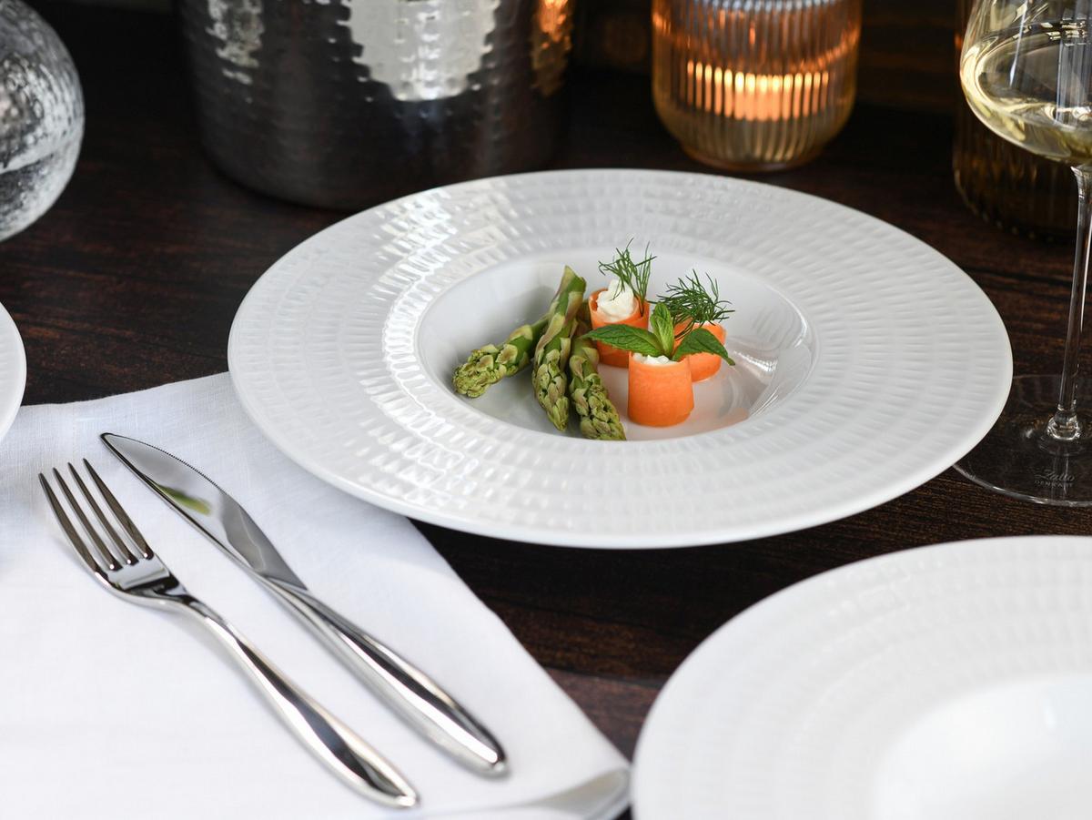 Gourmetteller Porzellan, weiß - Weiß, Basics, Keramik (27/4cm) - Creatable