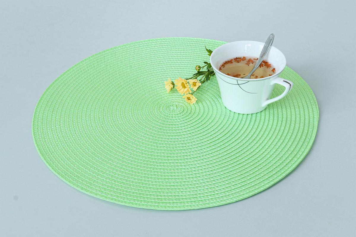 Étkezőalátét Martina - fekete/világoszöld, Konventionell, műanyag - Ondega