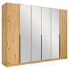Drehtürenschrank Skyla Eiche Artisan/Glas B: 271 cm - Eiche Artisan, MODERN, Holzwerkstoff (271/210/54cm) - Rauch Möbel