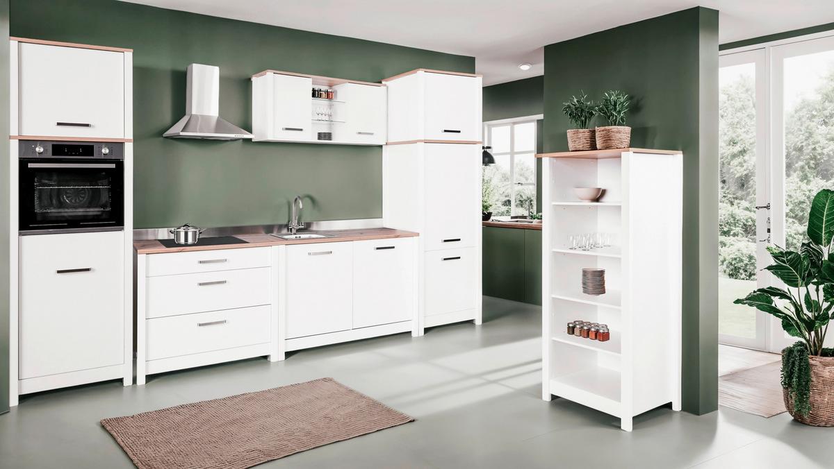 Nastavec na skříň SAN - bílá/barvy stříbra, Romantický / Rustikální, kov/kompozitní dřevo (70/60,5/60cm) - Mömax