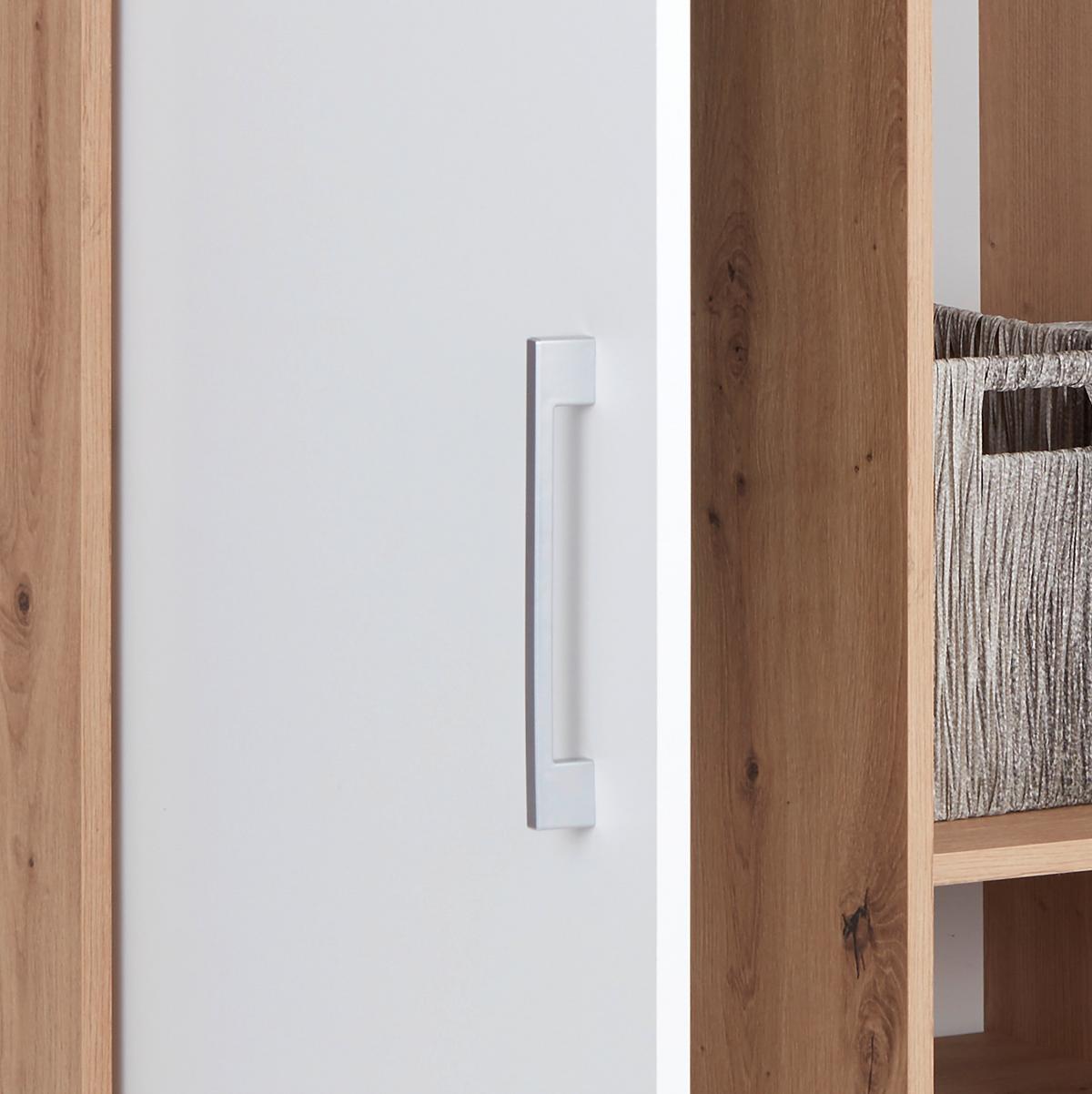 Ruhásszekrény Box 98/205 Cm - Artisan tölgy/fehér, Modern, faalapú anyag (98/205/55cm) - Ondega