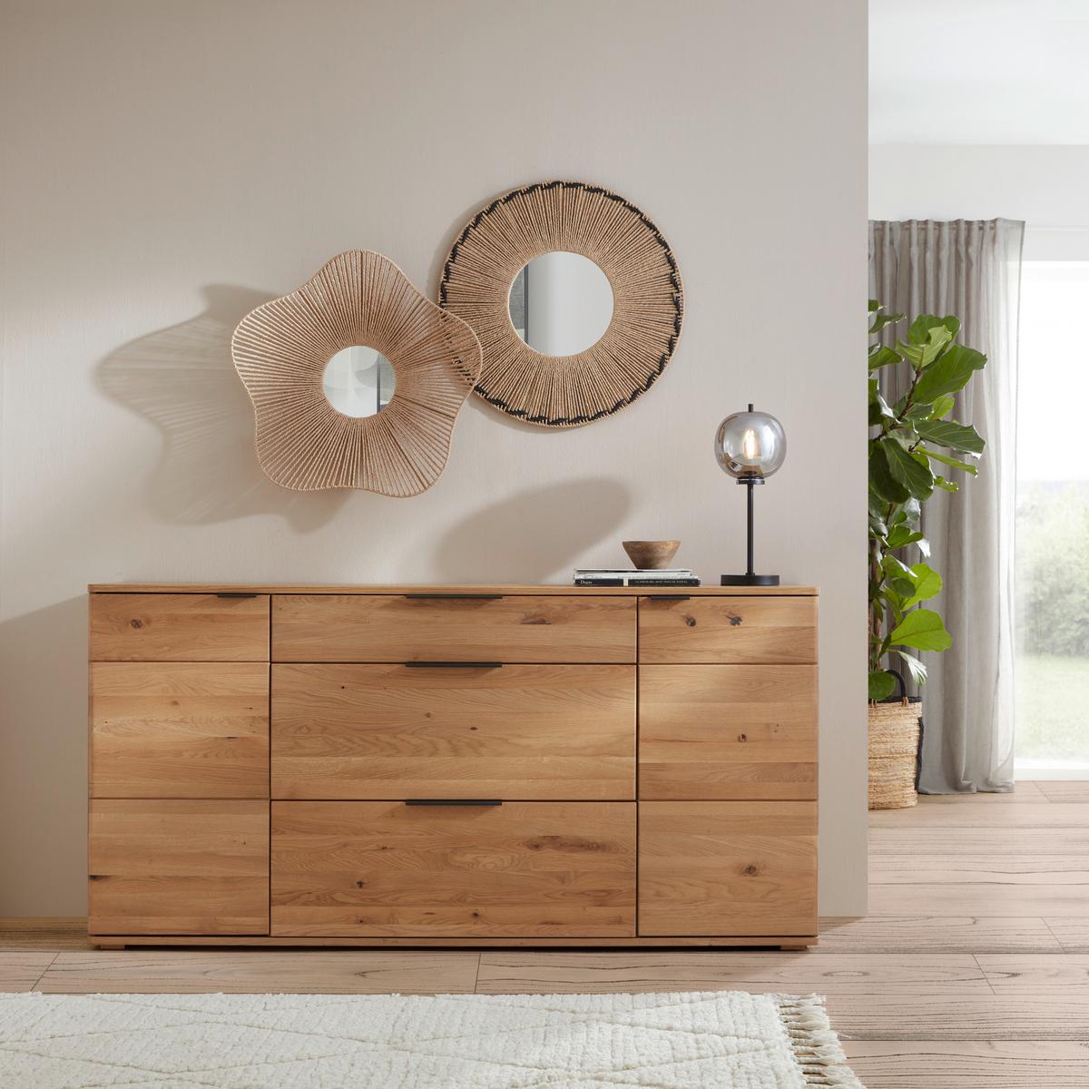 Nástěnné zrcadlo P: 66cm - hnědá, Romantický / Rustikální, kov/kompozitní dřevo (66/66/12cm) - Premium Living