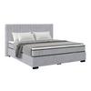 Boxbett Maya 180 - Schwarz/Grau, MODERN, Holz/Holzwerkstoff (180/200cm)