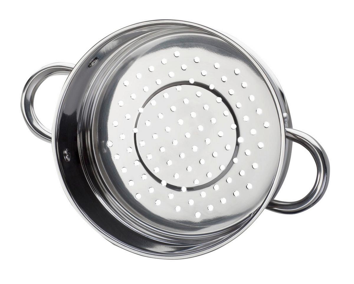 Kochtopfset Edelstahlfarben - Klar/Edelstahlfarben, Basics, Glas/Metall - GSW