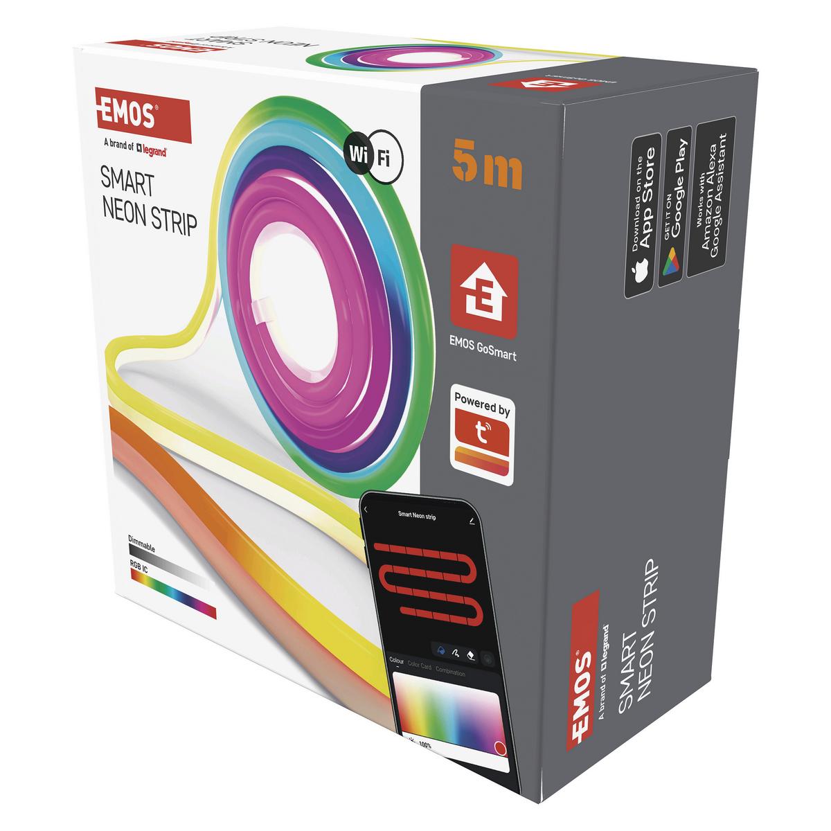 Led Szalag Rugalmas Gosmart Kb. 5m - többszínű, Basics, műanyag (500cm)