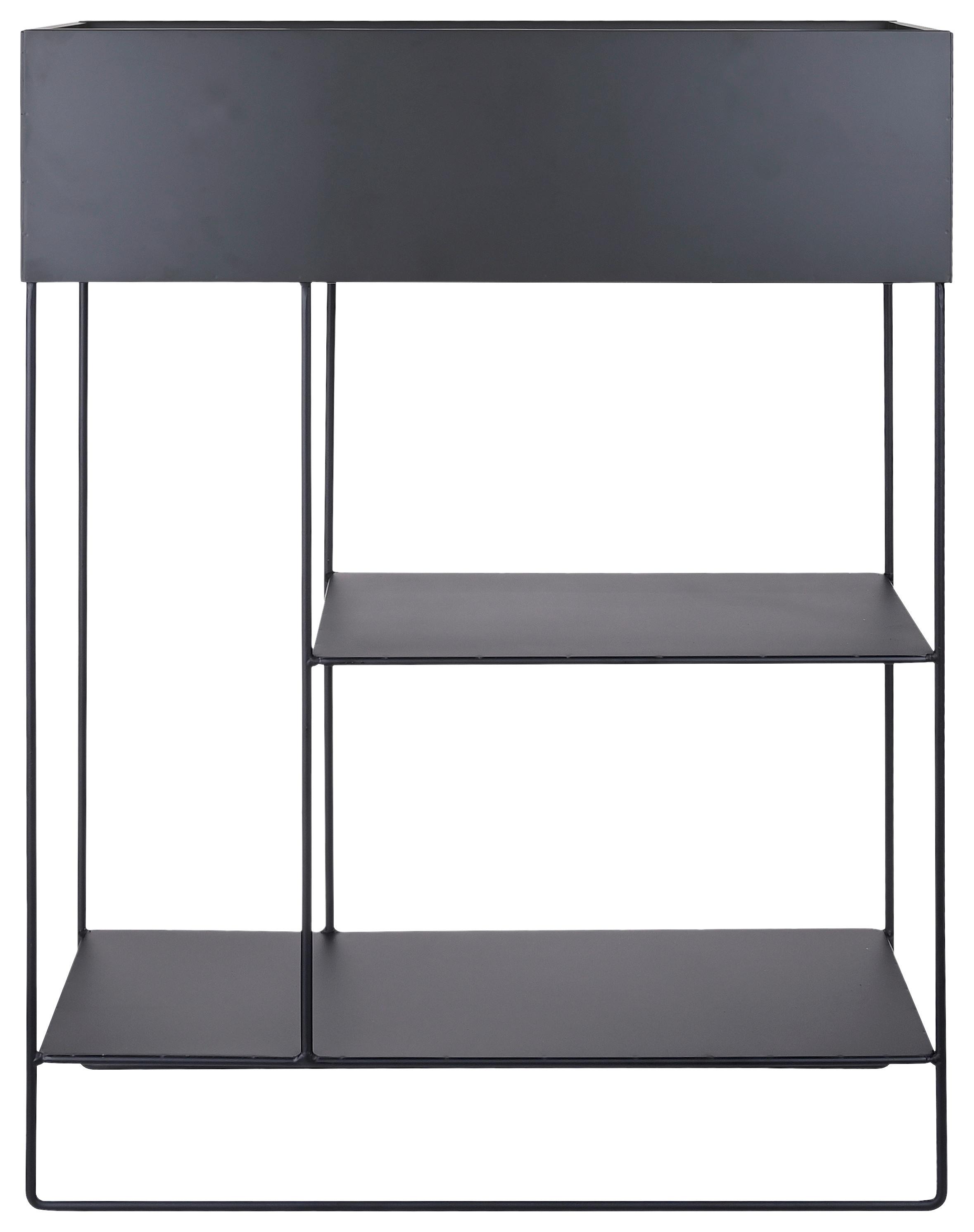 obal na květináč COSY - černá, Moderní, kov (60/80/25cm) - Mömax
