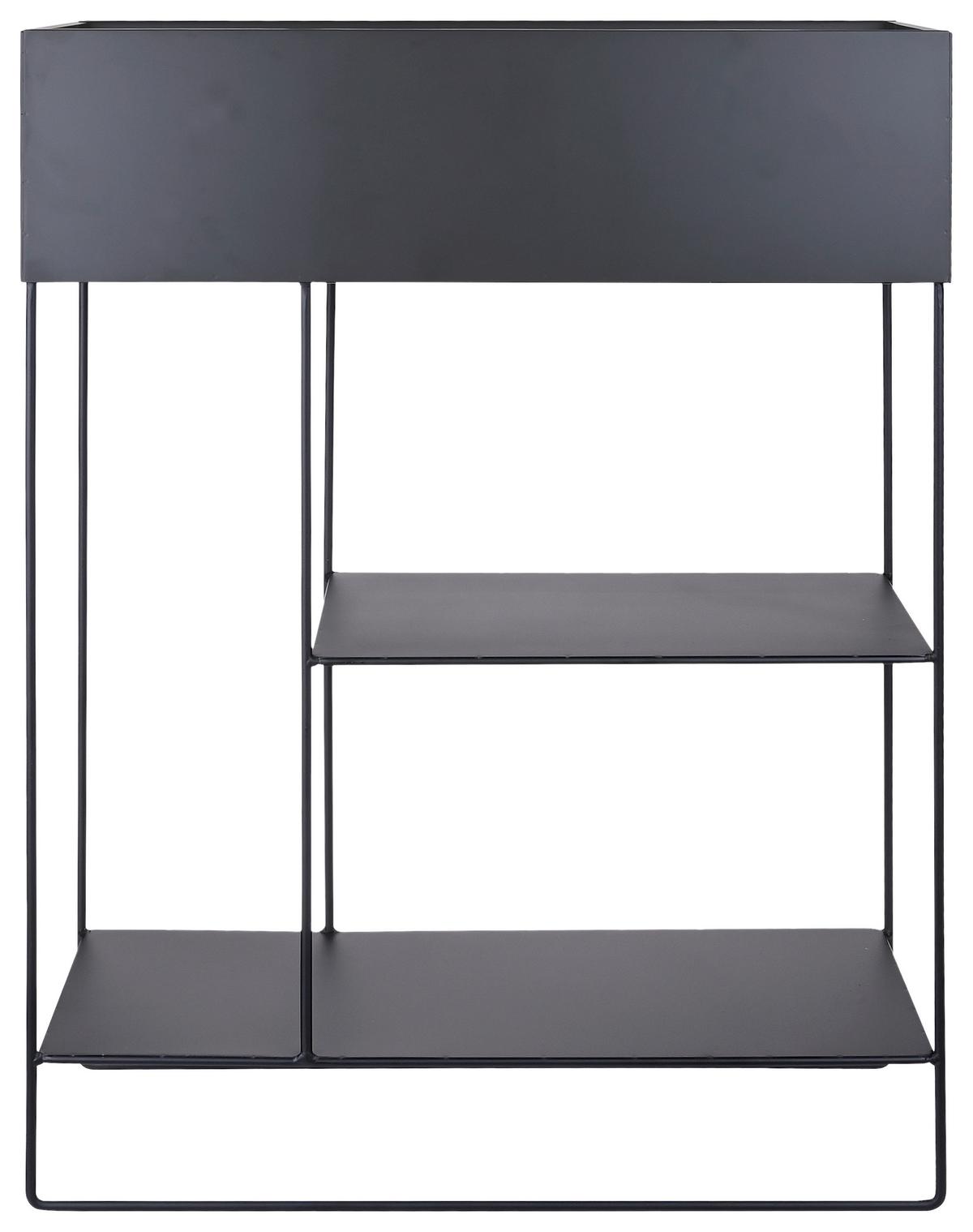 obal na květináč COSY - černá, Moderní, kov (60/80/25cm) - Mömax
