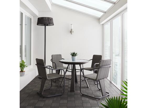 Záhradný Set Christina - tmavosivá, Moderný, umelá hmota/kov - Modern Living Záhradný Set Christina - tmavosivá, Moderný, umelá hmota/kov - Modern Living