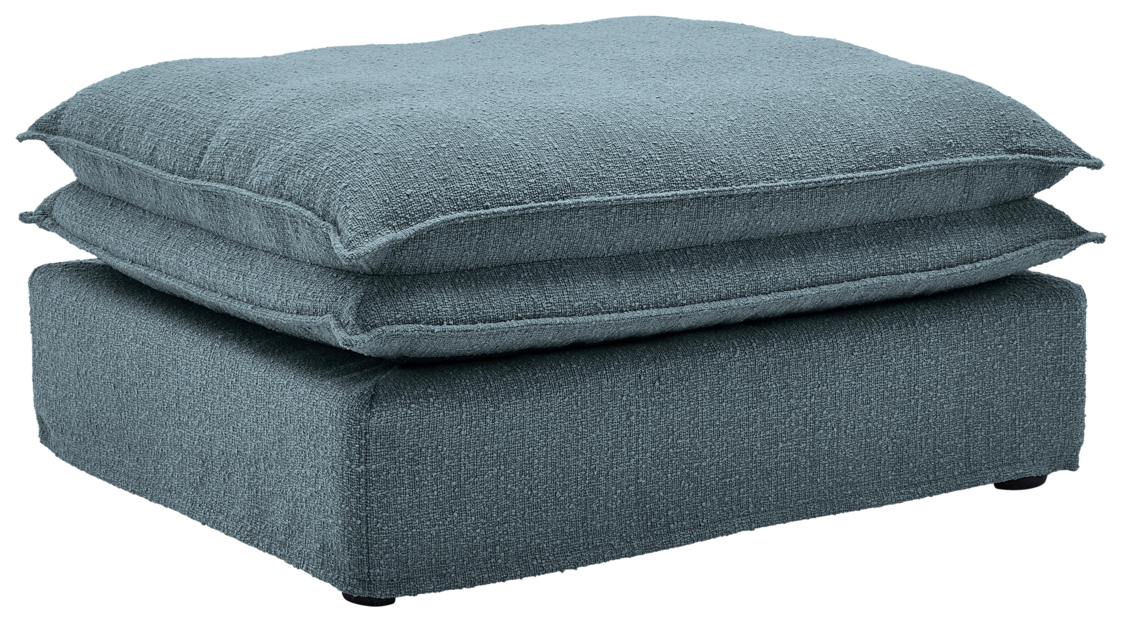 Hocker Aurora - Blau/Schwarz, Trend, Textil (90/46/105cm) - Livetastic