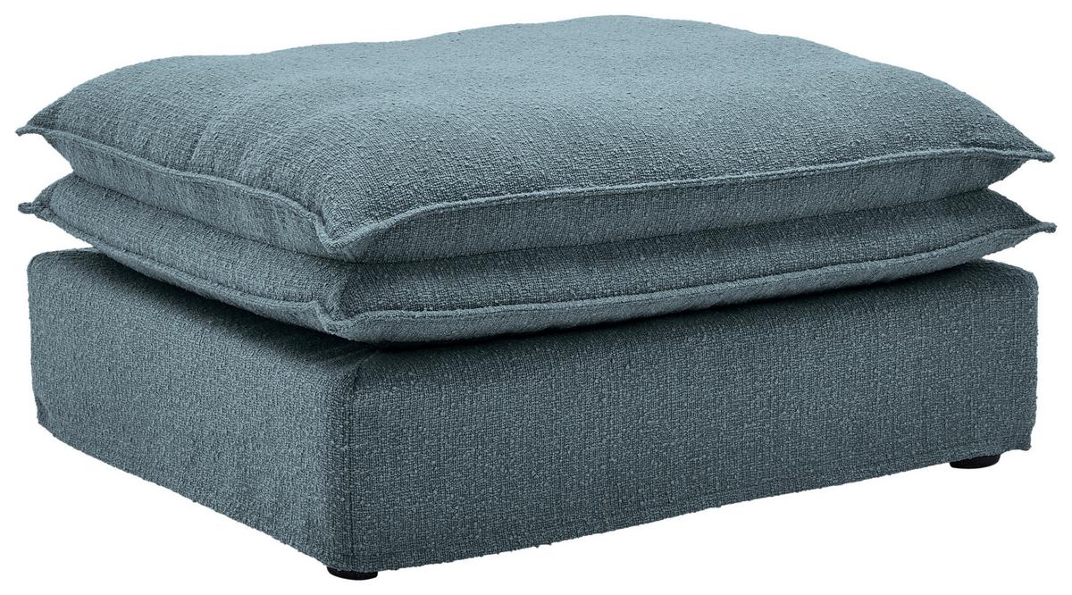 Hocker Aurora - Blau/Schwarz, Trend, Textil (90/46/105cm) - Livetastic