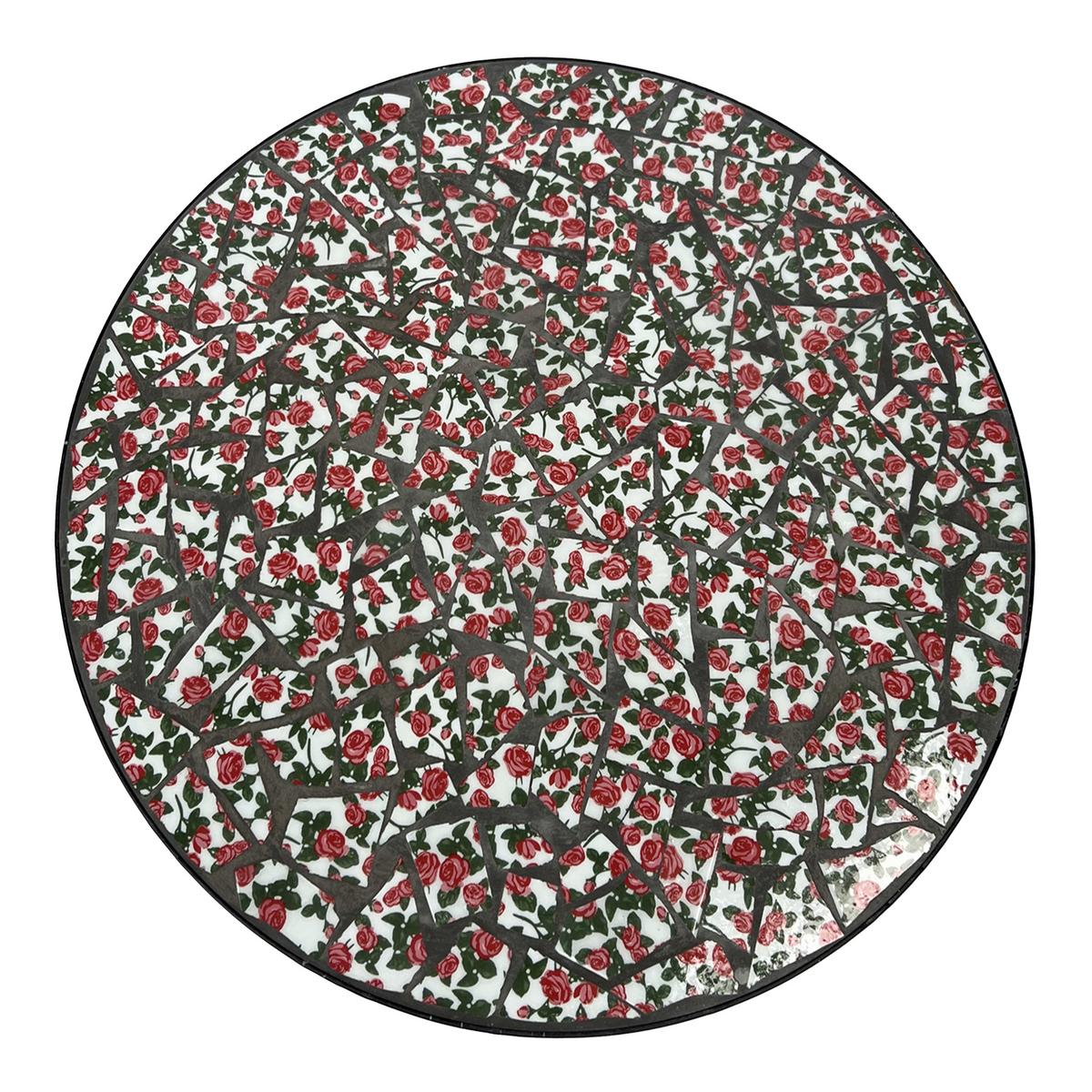 Gartenset Amelie Rose - Schwarz/Rosa, Basics, Keramik/Metall (60/75cm) - Ambia Garden