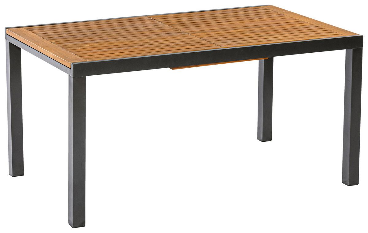 Gartenset Astros - Graphitfarben/Naturfarben, MODERN, Holz/Metall - Gardenson