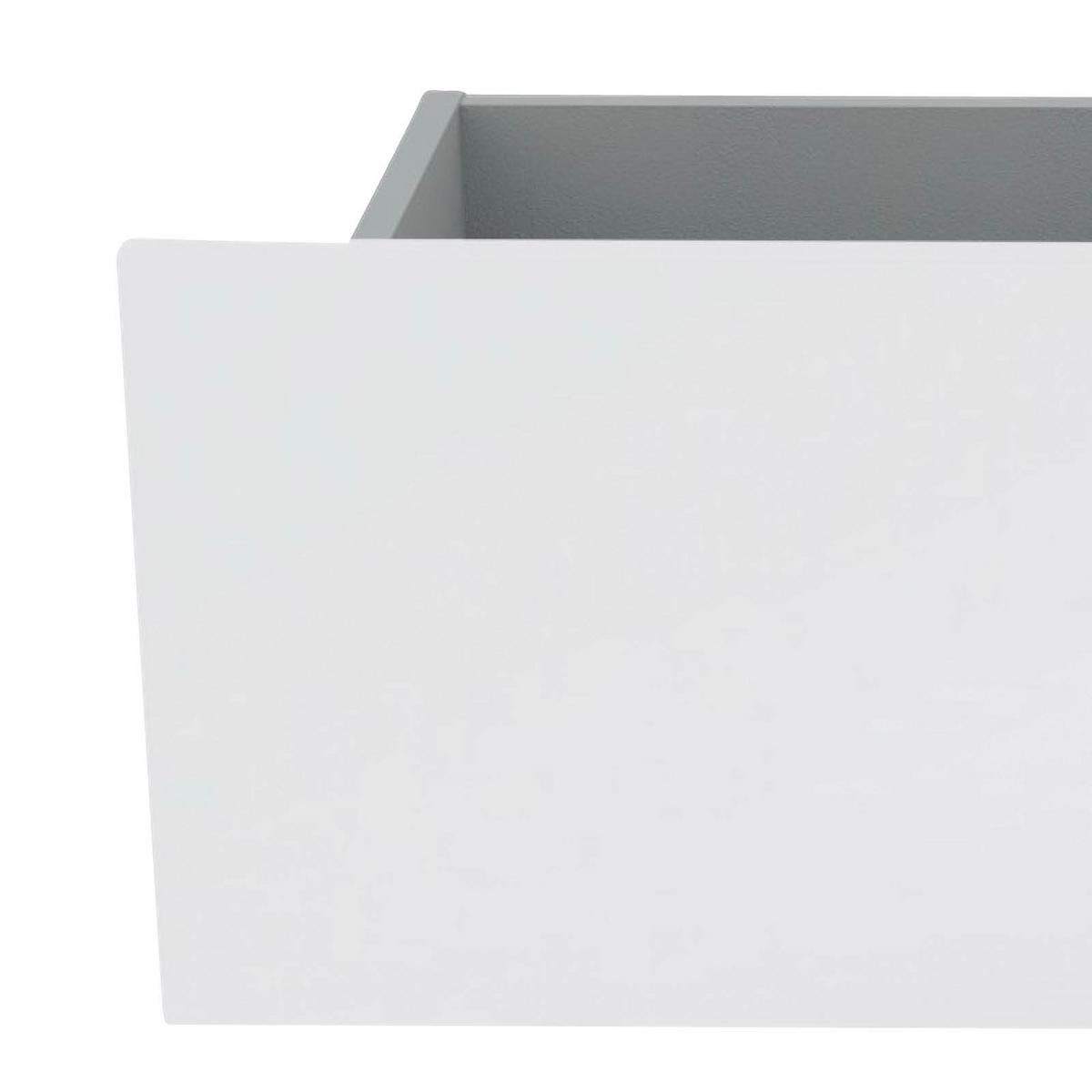 Schubkasteneinsatz Unit B: 90,9 Cm, Weiß - Weiß Hochglanz, MODERN, Holzwerkstoff (90,9/21,9/36,6cm) - Ondega