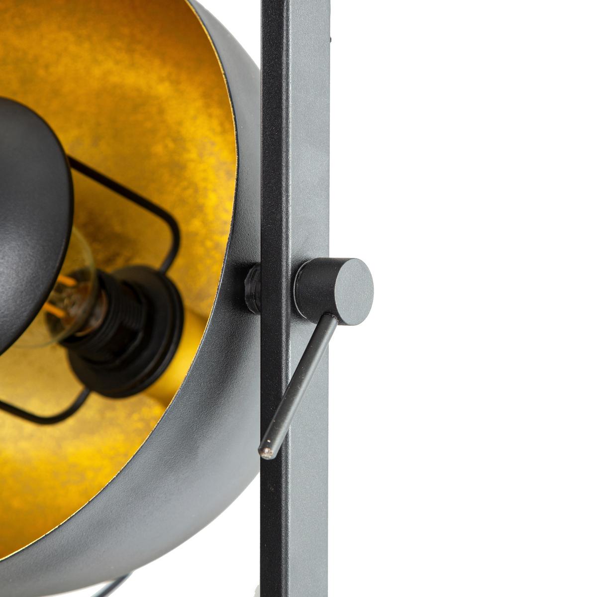 Stehleuchte 46150345x Ole - Goldfarben/Schwarz, Design, Kunststoff/Metall (25/25/117cm) - Globo