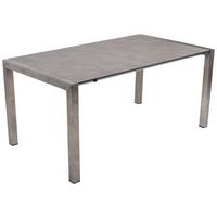 Ausziehtisch Sienna - Grau, Basics, Kunststoff/Metall (267/75/92cm) - Gardenson