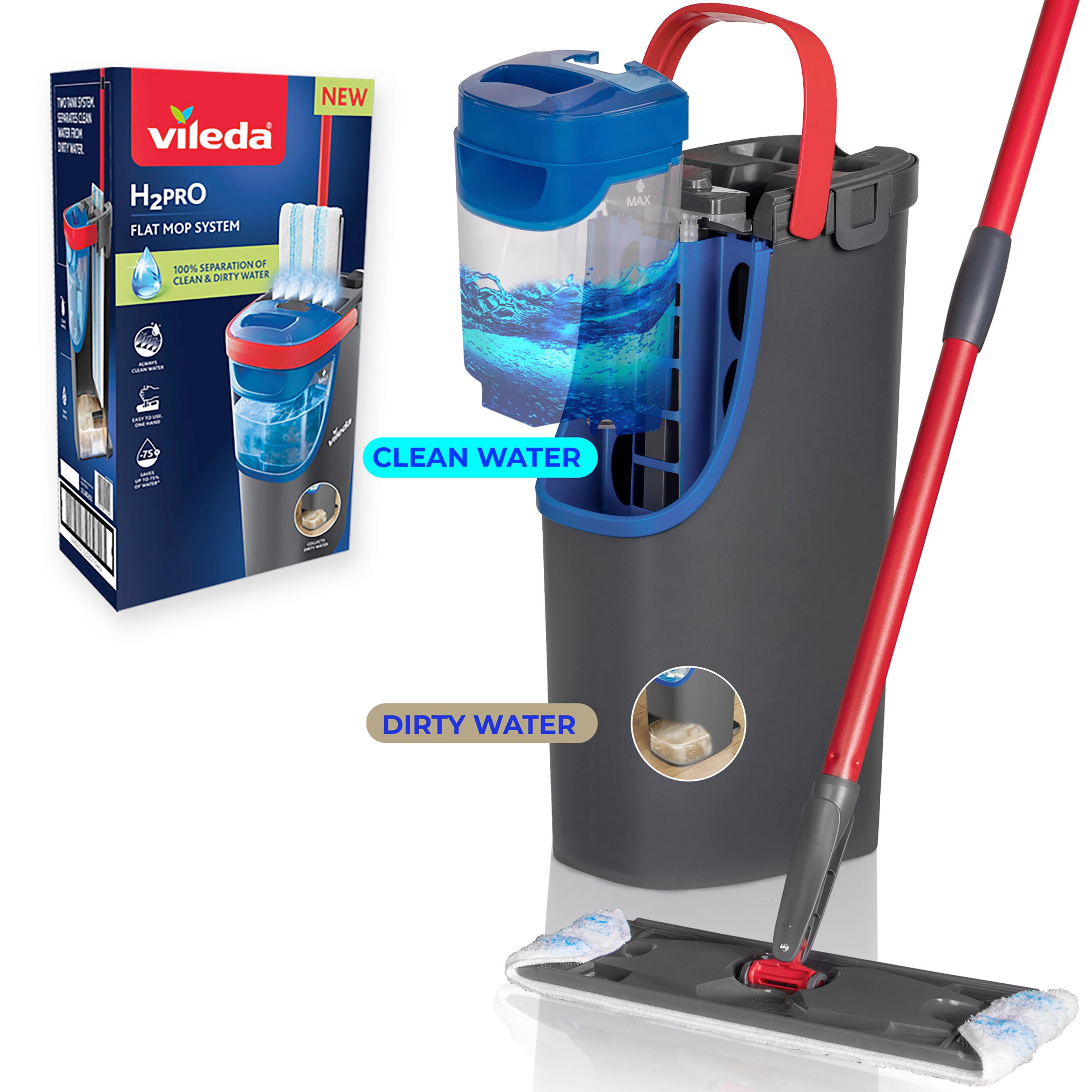 BODENWISCHER H2PRO - Dunkelgrau, Basics, Kunststoff (24/18/42cm) - Vileda