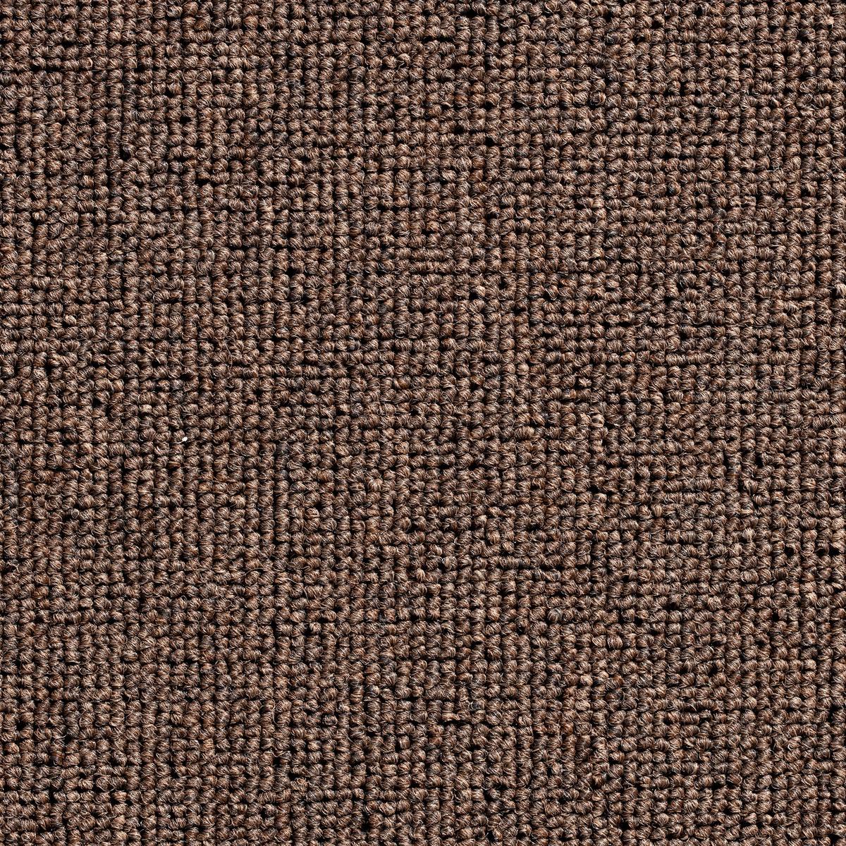 Teppichfliese Dunkelbraun Astra 50x50 Cm Florhöhe 3 Mm - Dunkelbraun, Basics, Textil (50/50cm)