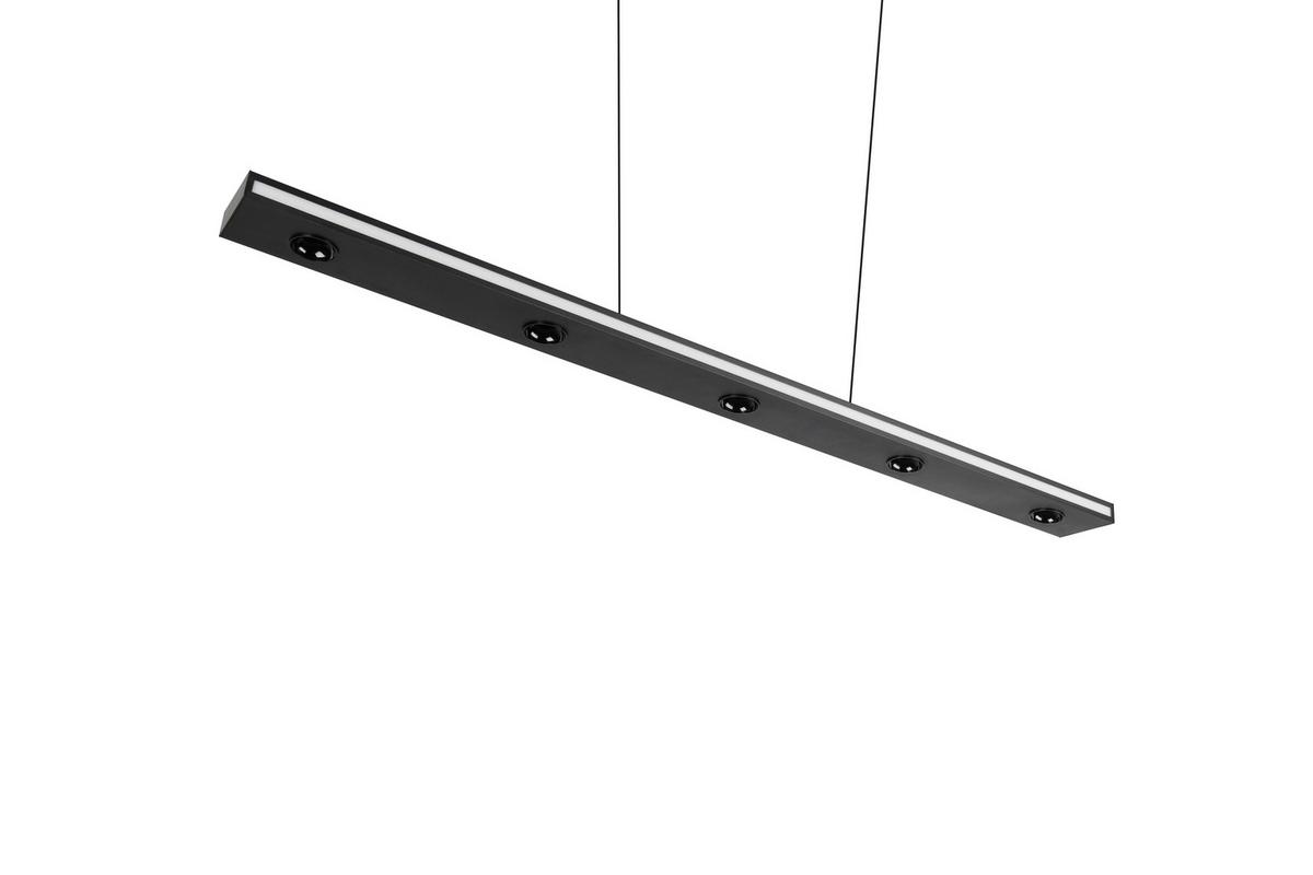LED-Pendelleuchte 353010132 Graham - Schwarz/Weiß, Design, Kunststoff/Metall (109/9/200cm) - Trio Leuchten