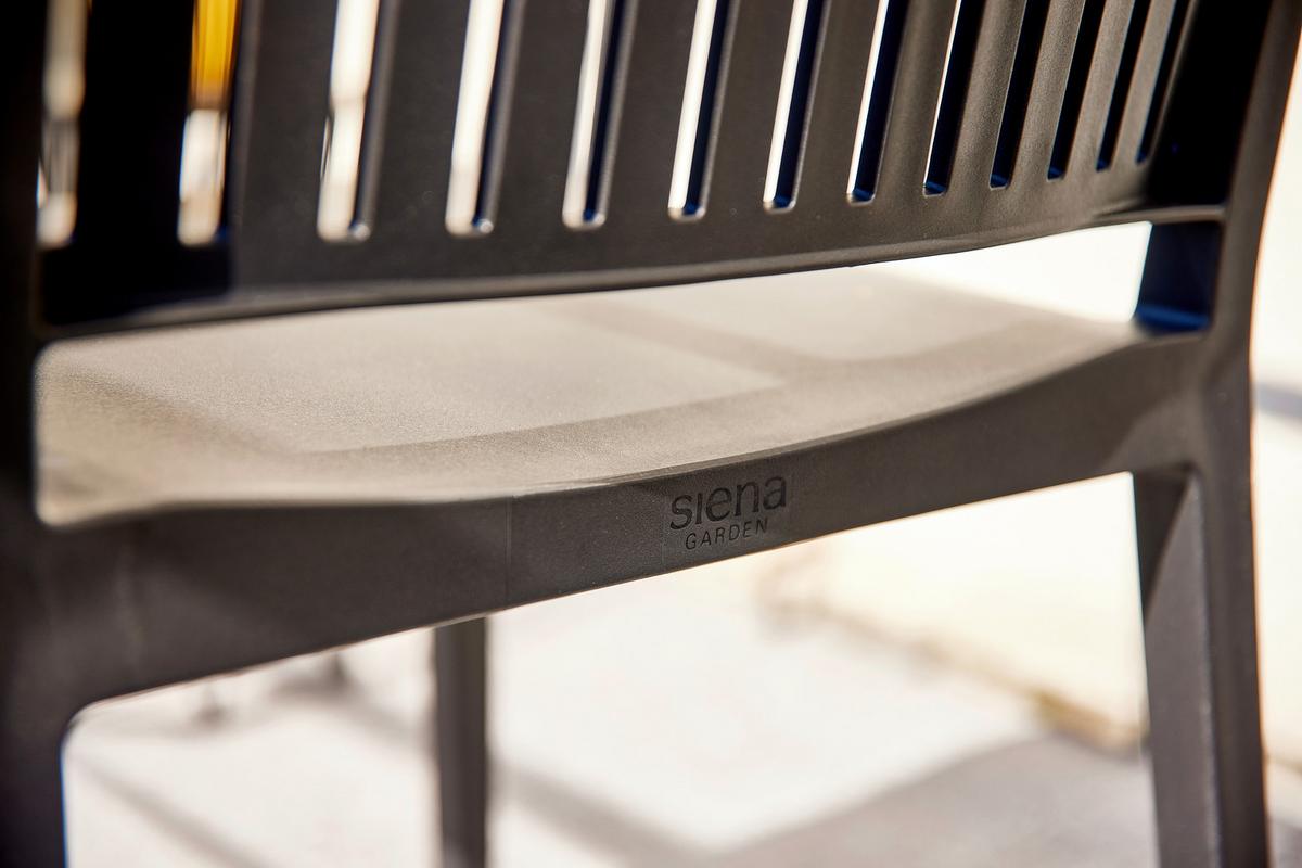 Stapelstuhl T20100 - Anthrazit, Basics, Kunststoff (57/80/56cm) - Siena Garden