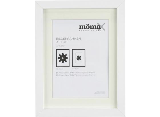 Rám Na Obrazy Gitta - bílá, Moderní, kompozitní dřevo/sklo (18/24/3,6cm) - Mömax modern living Rám Na Obrazy Gitta - bílá, Moderní, kompozitní dřevo/sklo (18/24/3,6cm) - Mömax modern living