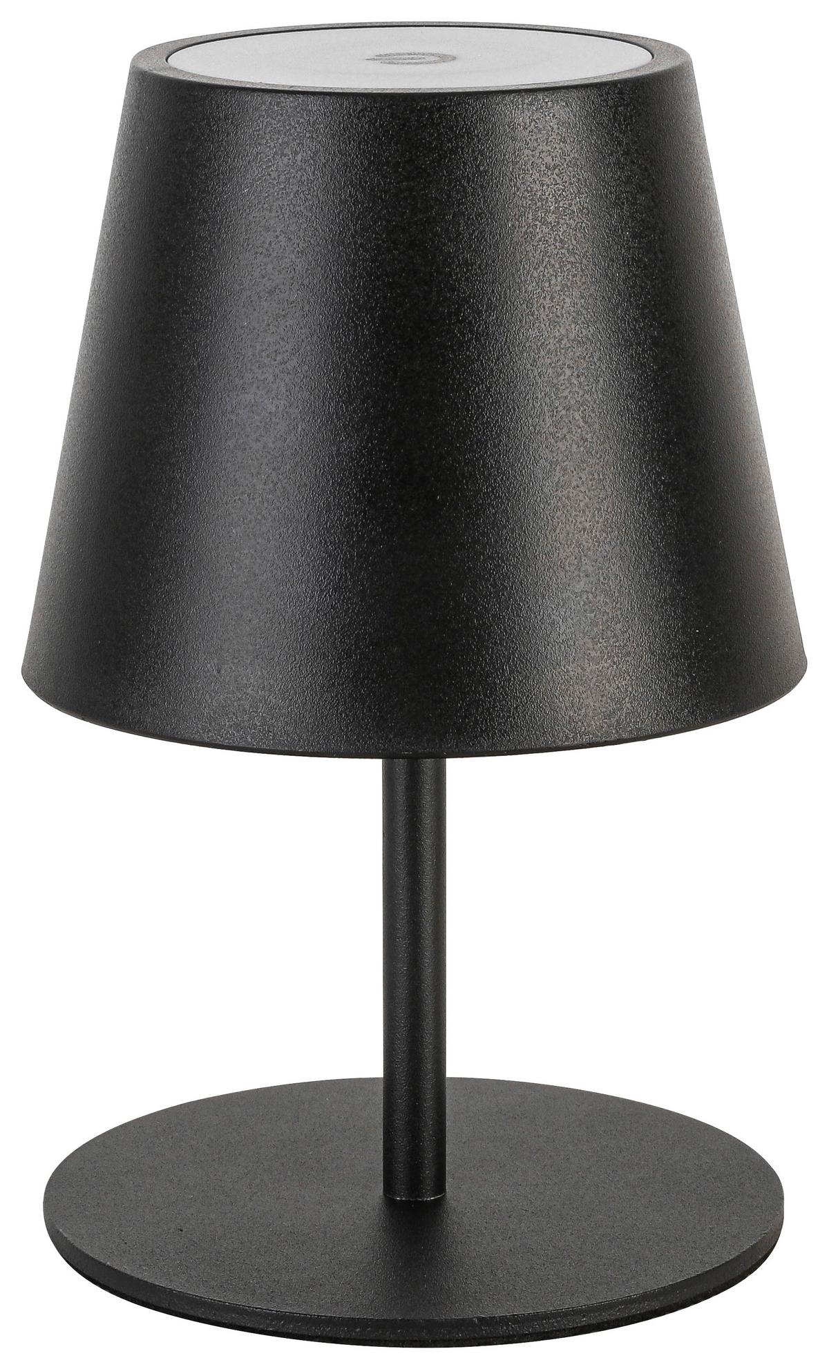 STOLNÍ LAMPA NA BATERIE NOEMI - černá, Konvenční, kov/plast (10,5/17-36cm) - Mömax
