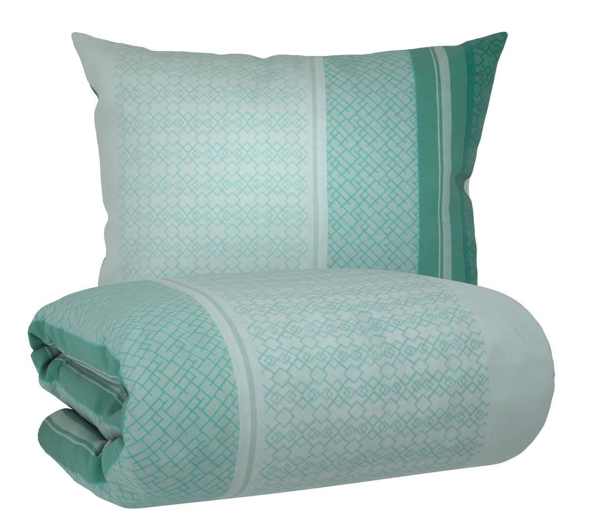 POSTEĽNÁ BIELIZEŇ MATHEA -BASED- - zelená, textil (140/200cm) - Based
