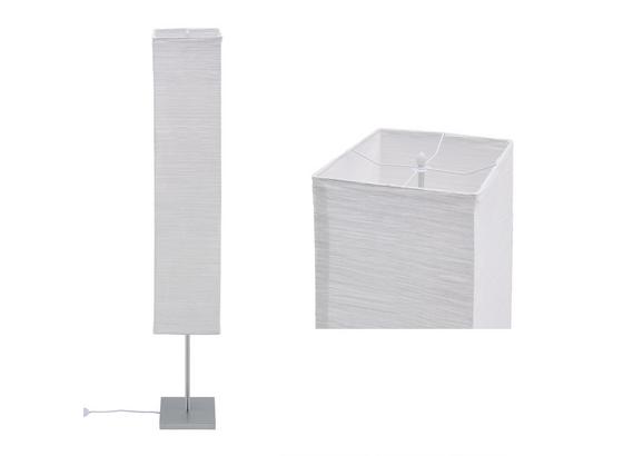 Stojacia Lampa Antonio V: 159cm, 40 Watt - biela/strieborná, Konvenčný, kov/papier (25/159/25cm) - Mömax modern living Stojacia Lampa Antonio V: 159cm, 40 Watt - biela/strieborná, Konvenčný, kov/papier (25/159/25cm) - Mömax modern living