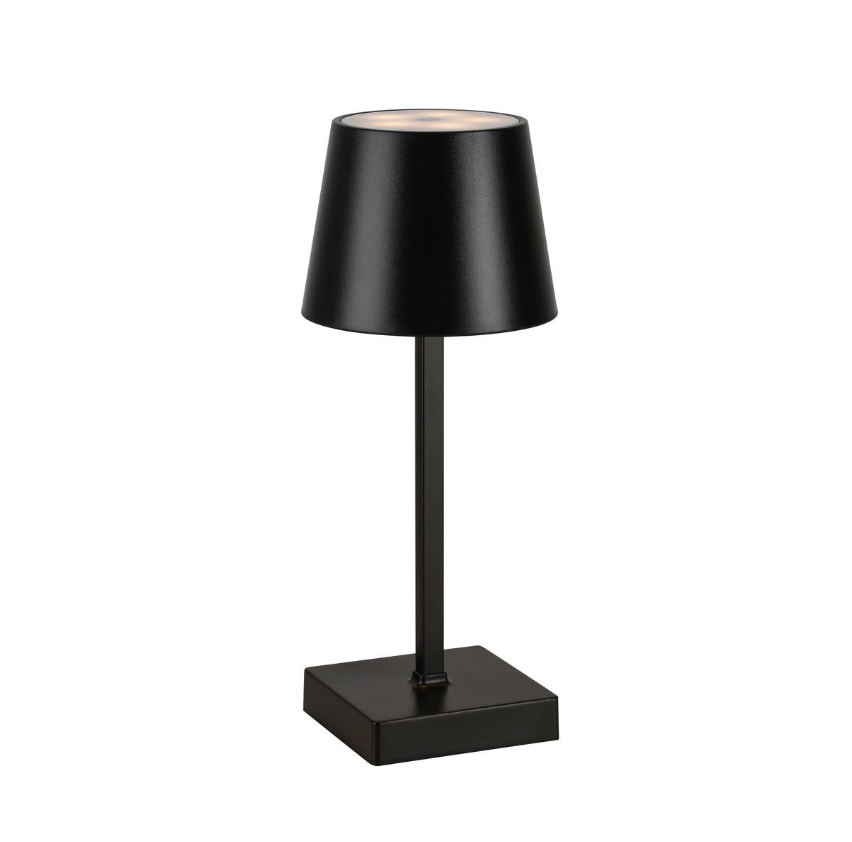 LED-Tischleuchte Celine - Schwarz, MODERN, Kunststoff/Metall (10,5/26cm) - Luca Bessoni