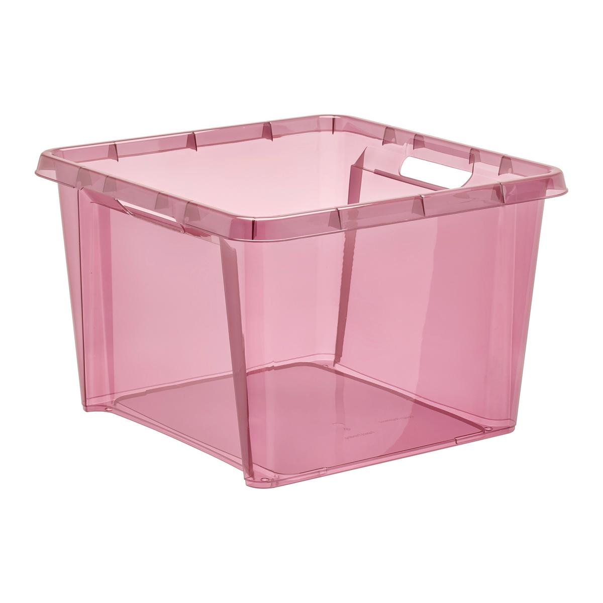 Úložný box SIMPLE - 25 L - modrá/růžová, Moderní, plast (39/39/26,5cm)