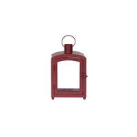 Laterne Sandra - Rot, KONVENTIONELL, Glas/Metall (13/8,5/20cm) - Luca Bessoni