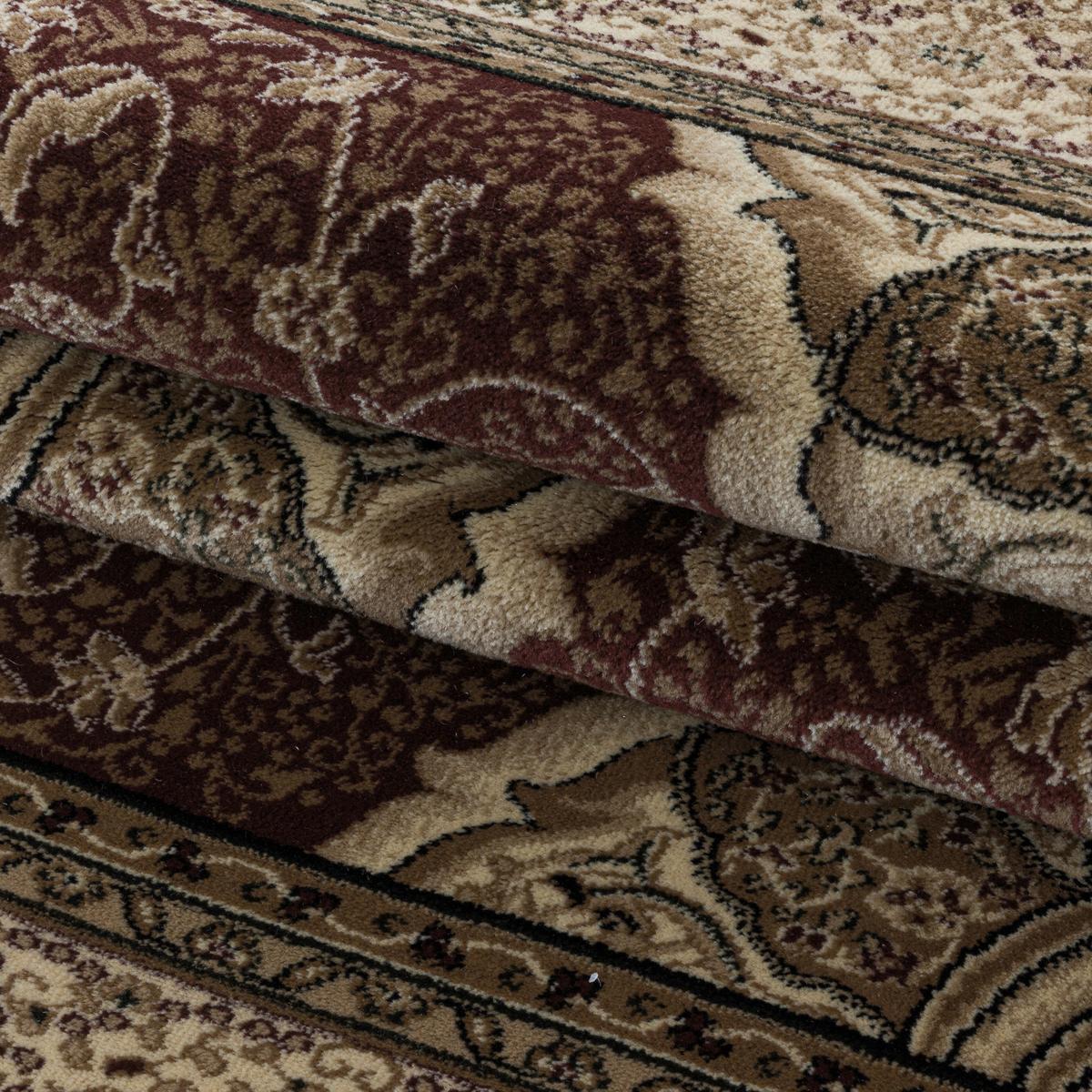 Orientalischer Webteppich Rot Naturfaser Kashmir 120x170 cm - Rot, LIFESTYLE, Textil (120/170cm)