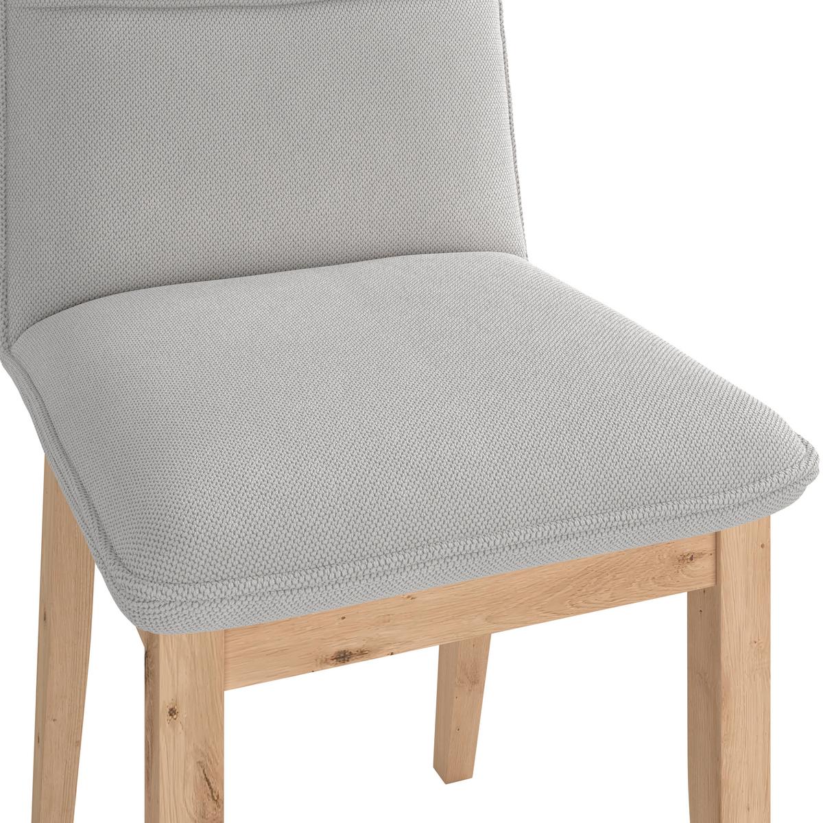 Vierfußstuhl  Beluna Ii Webstoff Beige, B: 47cm - Eichefarben/Beige, KONVENTIONELL, Holz/Textil (47/91/56cm) - James Wood