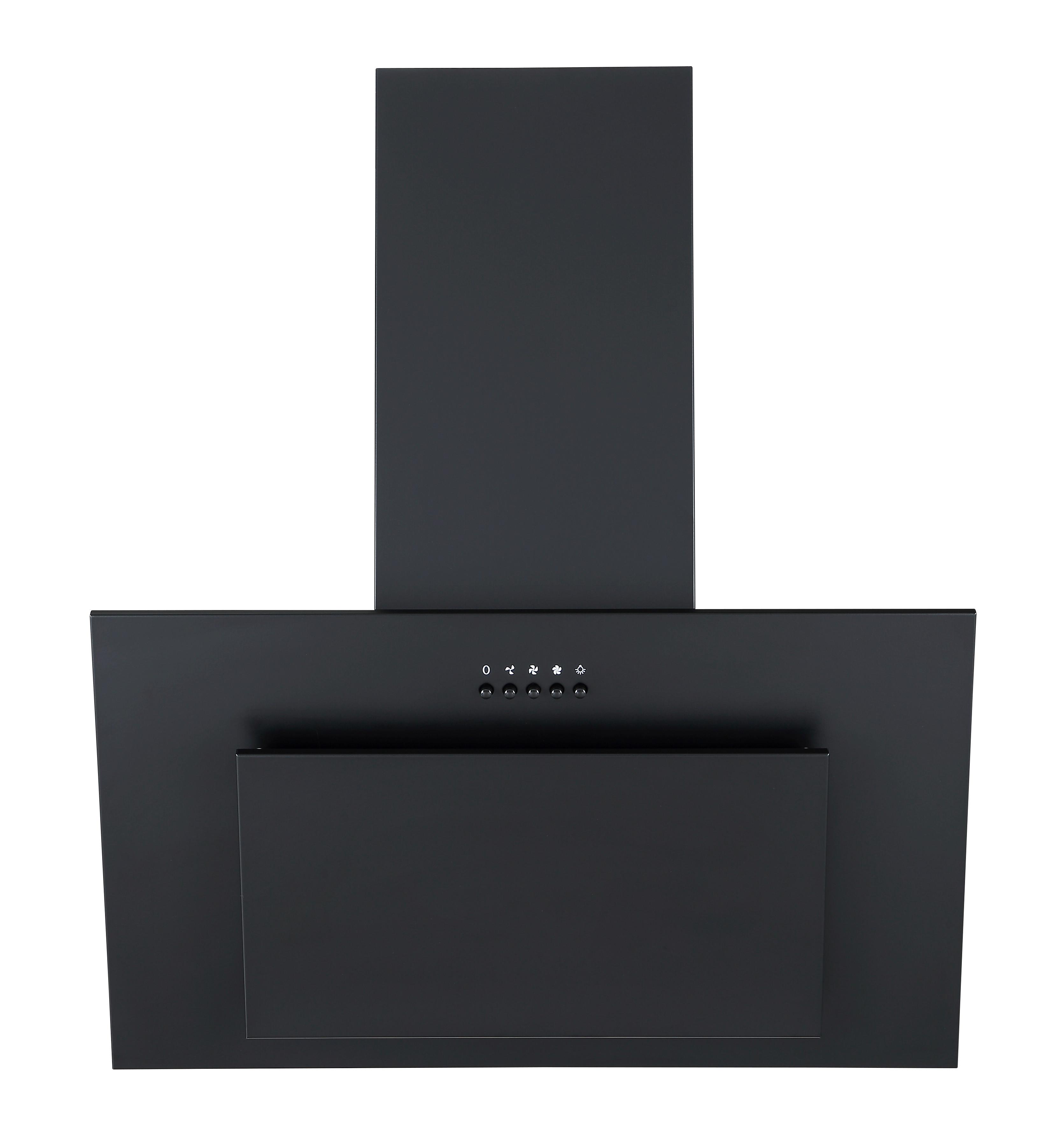 Dunstabzugshaube Schwarz B: 60 Cm - Schwarz, Basics, Metall (60/108.5/23.1cm) - PKM