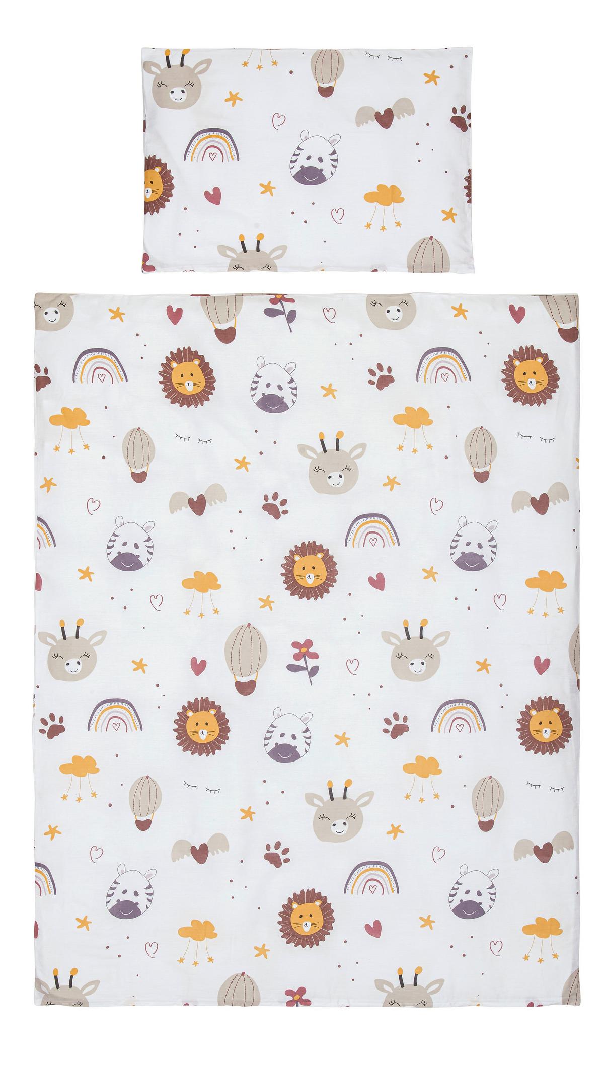 DĚTSKÉ POVLEČENÍ Sandy, 40/60+100/135cm - bílá, Moderní, textil (100/135cm) - Premium Living